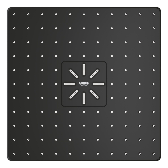 Dus fix Grohe 26479KF0, Rainshower SmartActive 310 Cube, pe perete, 310 mm, 2 functii, necesita valva, mat, negru [2]