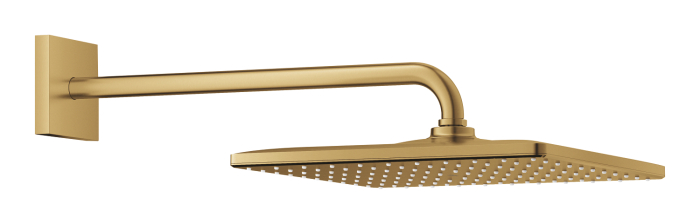 Dus fix Grohe 26564GN0, Rainshower 310 Cube, 1/2'', pe perete, 310 mm, 1 functie, mat, auriu [2]