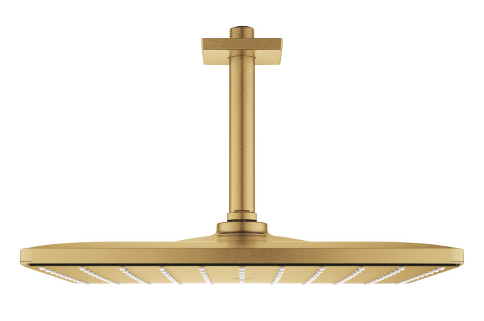 Dus fix Grohe 26566GN0, Rainshower Cube 310, pe tavan, 310 mm, 1 functie, mat, auriu [2]