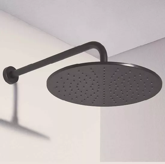 Dus fix Ideal Standard IdealRain A5803XG, 1/2'', 300 mm, 1 pulverizare, anti-calcar, mat, negru [3]