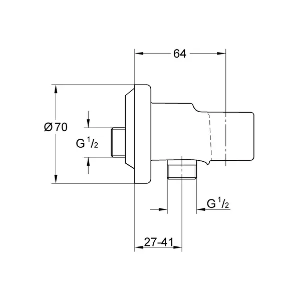 Dus igienic cu baterie Grohe Trigger Spray Bundle crom lucios [8]