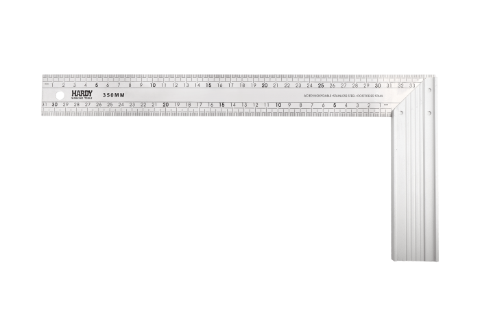 Echer de masurat Hardy, otel inoxidabil, lungime 350 mm [3]