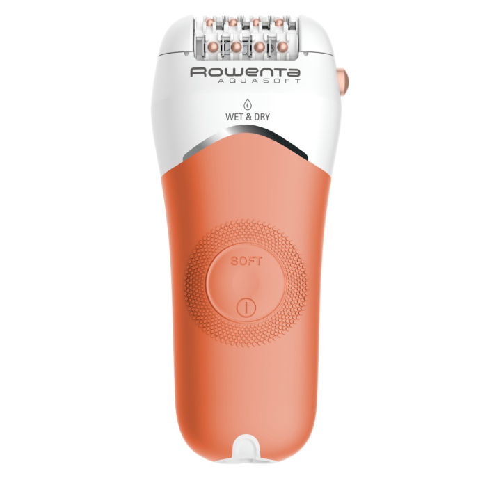 Epilator Rowenta Aqua Soft EP4920F0, 40 min autonomie, Wet&Dry, 4 accesorii, Skin Respect technology, bile pentru masaj, corai [3]