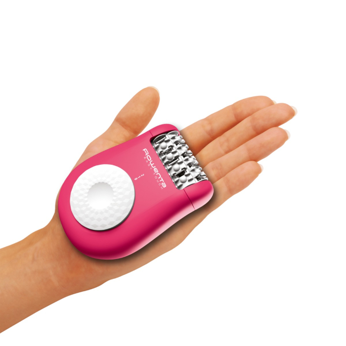 Epilator Rowenta Easy Touch EP1110F1, 24 pensete, compact, usor de utilizat, sistem de masaj cu bile, roz neon [4]