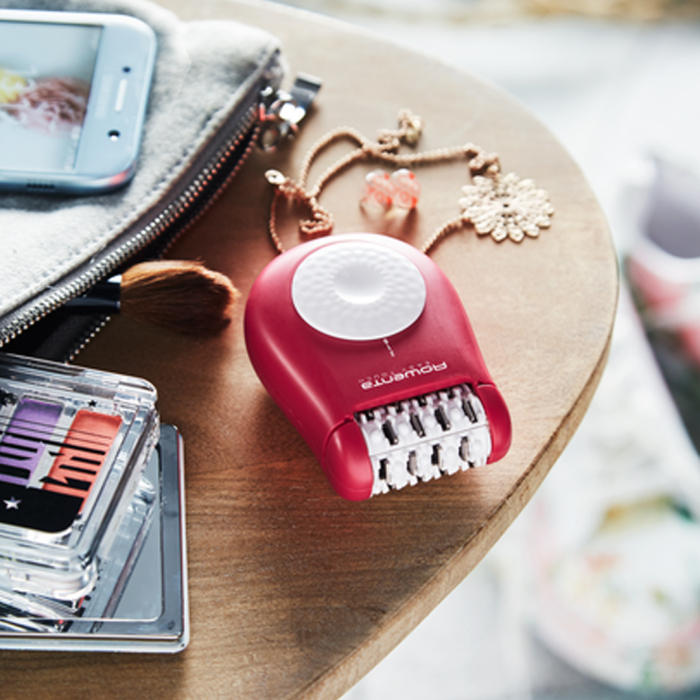 Epilator Rowenta Easy Touch EP1120F1, 2 trepte de viteza, 24 de pensete, sistem de masaj cu bile, accesoriu începatori, roz-închis [5]
