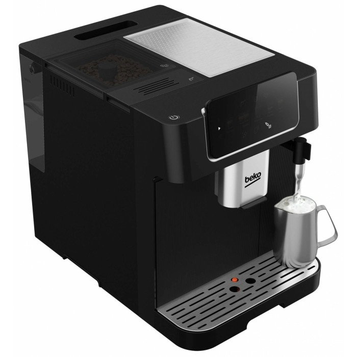 Espressor Automat BEKO CaffeExperto CEG7302B, 2l, 1350W, 19 Bar, 6 tipuri de bauturi, Sistem spumare lapte, Negru-Argintiu [6]
