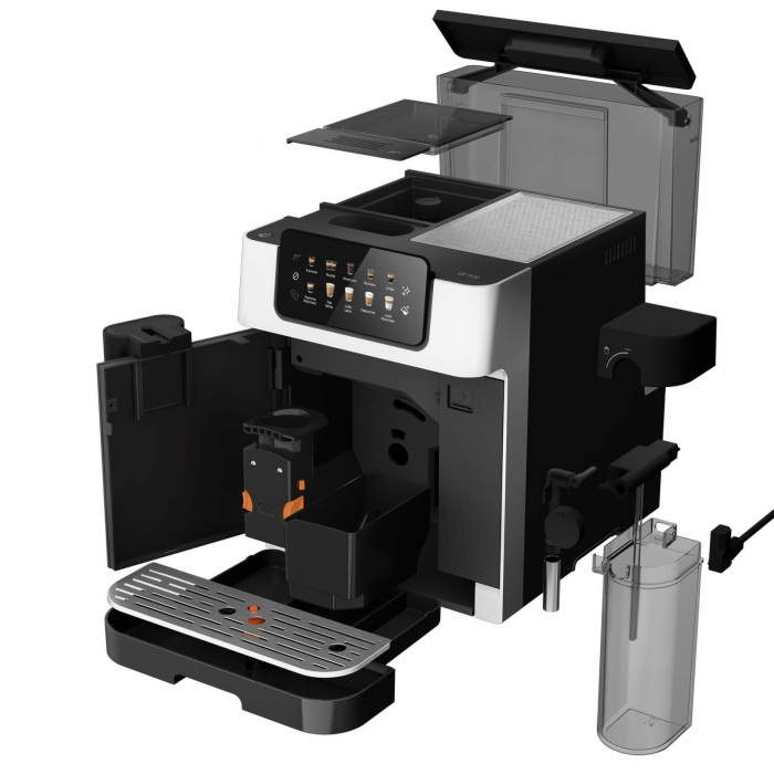Espressor automat Beko CaffeExperto CEG7304X, 1350 W, Presiune 19 bar, Capacitate 2 l, Cafea boabe, Recipient lapte, Negru [5]