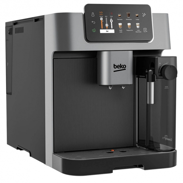 Espressor automat BEKO CaffeExperto CEG7348X, 2l, 1350W, 19 bar, 18 bauturi, 13 setari de macinare GrindPro, control din aplicatie, aroma perfecta cu BrewSense, Negru/Argintiu [6]