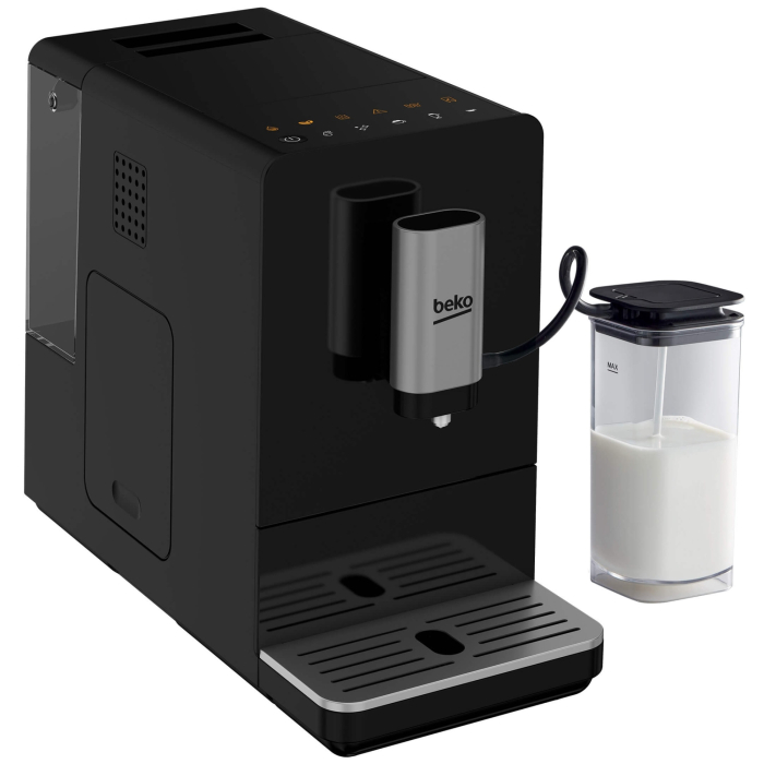 Espressor automat Beko CEG3194B, 1350 W, 19 bar, 1.5 l, touch control, rasnita integrata, spumarea laptelui, curatare automata, negru [2]