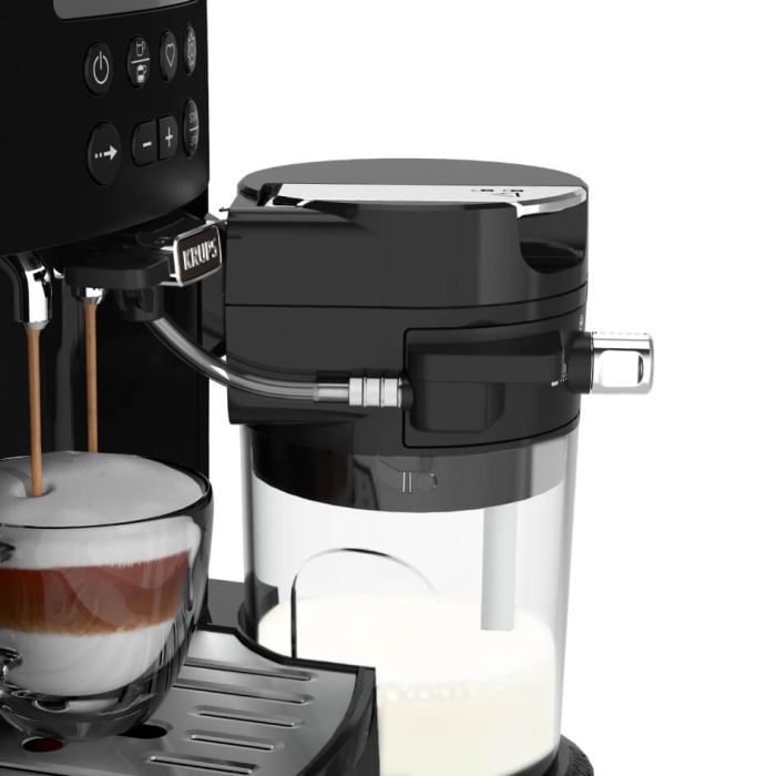 Espressor automat Krups Arabica Latte EA819N10, 1450 W, 15 bari, 1.7 L, display, accesoriu pentru lapte, negru [6]