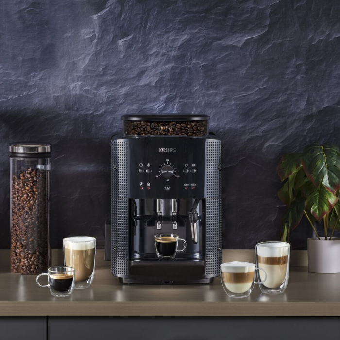 Espressor automat Krups Espresseria Automatic EA810870, 1450W, 15 bar, rezervor apa 1.6 l, rasnita 3 nivele, negru [2]