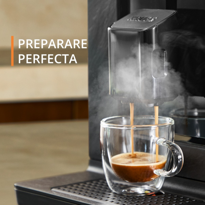 Espressor automat Krups Evidence Eco Design EA8968E0, 1450W, 15 bari, 5 retete, 5 trepte rasnita, rezervor cafea 260g, rezervor apa detasabil 2.3L, 3  [4]