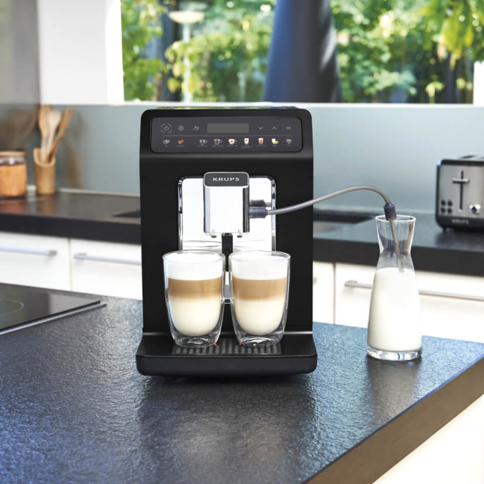 Espressor automat Krups Evidence One EA895831, 1450 W, tehnologia Quattro Force, 12 retete, rasnita metalica, negru [8]