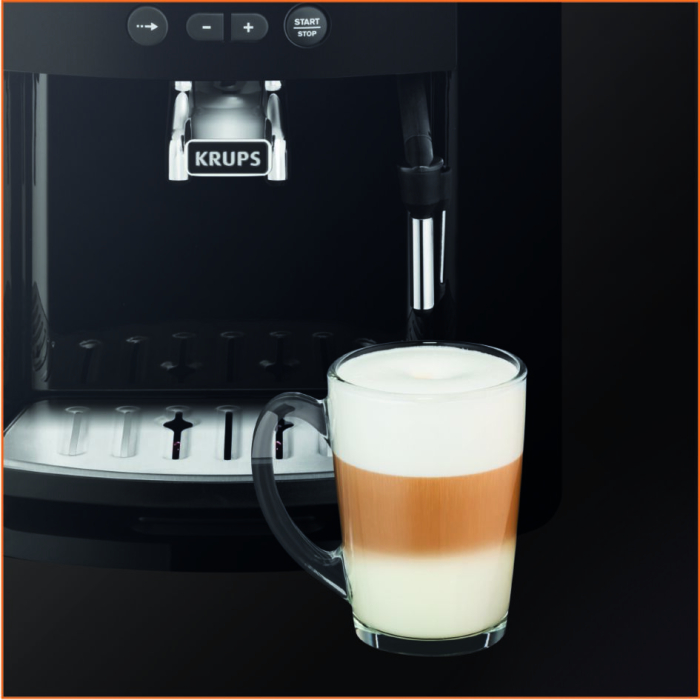 Espressor automat Krups Happy  Arabica EA817010, ecran LCD, 15 bari, rezervor boabe 260g, rezervor apa 1.7L, rasnita 3 nivele, duza abur, funct [10]