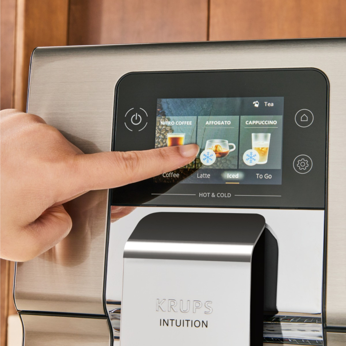 Espressor automat Krups Intuition Experience Hot&Cold EA879EE0, 1550 W, presiune 15 bari, capacitate rezervor apa 3 L, 13 trepte de macinare, tehnolog [4]