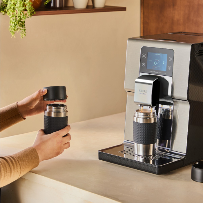 Espressor automat Krups Intuition Experience Hot&Cold EA879EE0, 1550 W, presiune 15 bari, capacitate rezervor apa 3 L, 13 trepte de macinare, tehnolog [2]