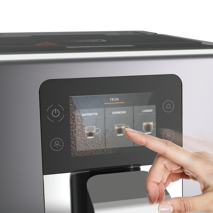 Espressor automat Krups Intuition Preference+ EA875E10, 1450W, accesoriu spumare lapte, 15 retete, argintiu [6]