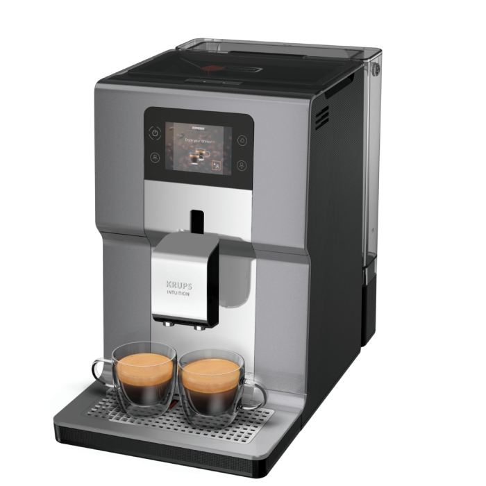 Espressor automat Krups Intuition Preference+ EA875E10, 1450W, accesoriu spumare lapte, 15 retete, argintiu [4]