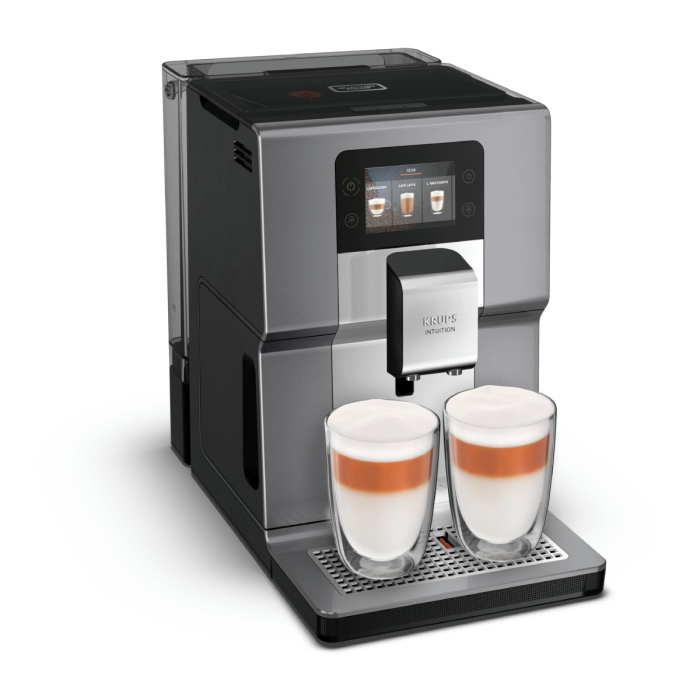 Espressor automat Krups Intuition Preference+ EA875E10, 1450W, accesoriu spumare lapte, 15 retete, argintiu [2]