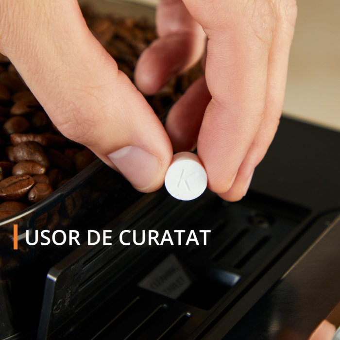 Espressor automat Krups Sensation EA910B10, 1450W, 15 bari, 5 retete, ecran tactil, rezervor cafea 260g, duza de abur, Sistem Thermoblock Compact, n [7]