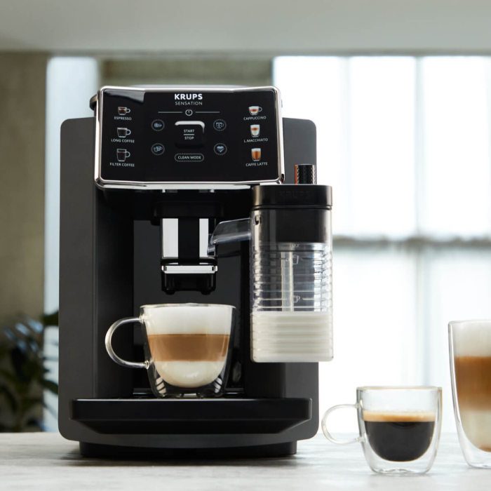 Espressor automat Krups Sensation Milk EA912HF0, 1450W, 15 bari, 6 retete, 5 trepte rasnita, rezervor cafea 260g, rezervor apa detasabil 1.7L, 3 trept [6]