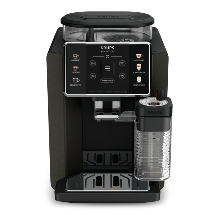 Espressor automat Krups Sensation Milk M50 EA912910, 1450W, 15 bari, 6 retete, ecran tactil, 260g, 1.7l, 3 trepte temperatura, rasnita 5 nivele, [4]