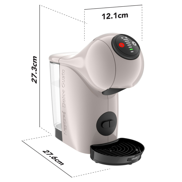 Espressor cu capsule Krups NESCAFÉ® Dolce Gusto® Genio S KP243AF0, 1500W, 15 bari, rezervor 0.8L, functie XL, peste 30 de retete calde si reci,  [20]