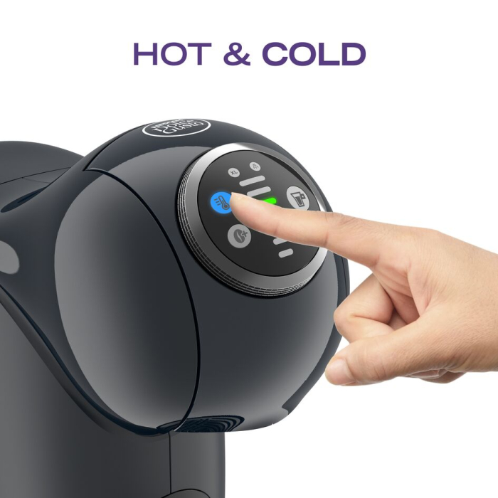 Espressor cu capsule Krups NESCAFÉ® Dolce Gusto® Genio S Plus KP340B10, 1500W, 15 bari, functie Hot & Cold, gri [8]