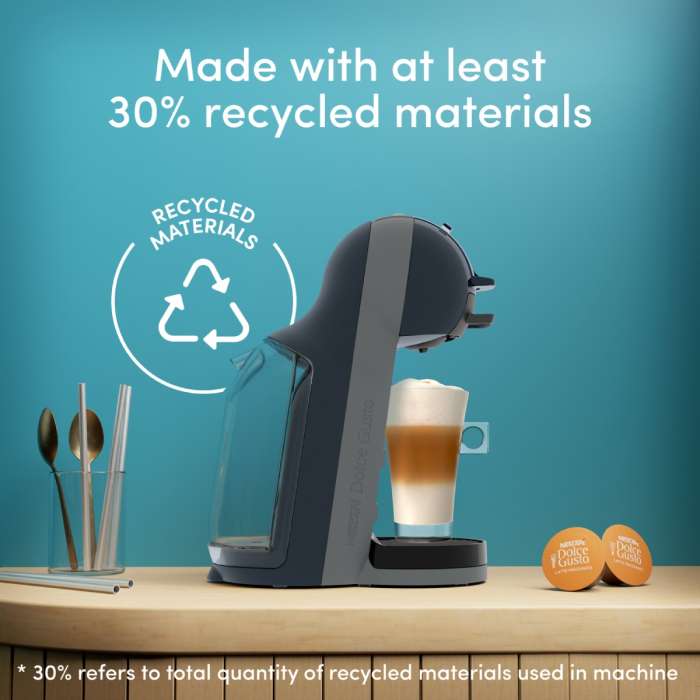 Espressor cu capsule Krups NESCAFÉ® Dolce Gusto® Mini Me 2 KP143BF0, 1600 W, 15 bari presiune, rezervor apa 0.8 L, oprire automata, gri & albastru [2]