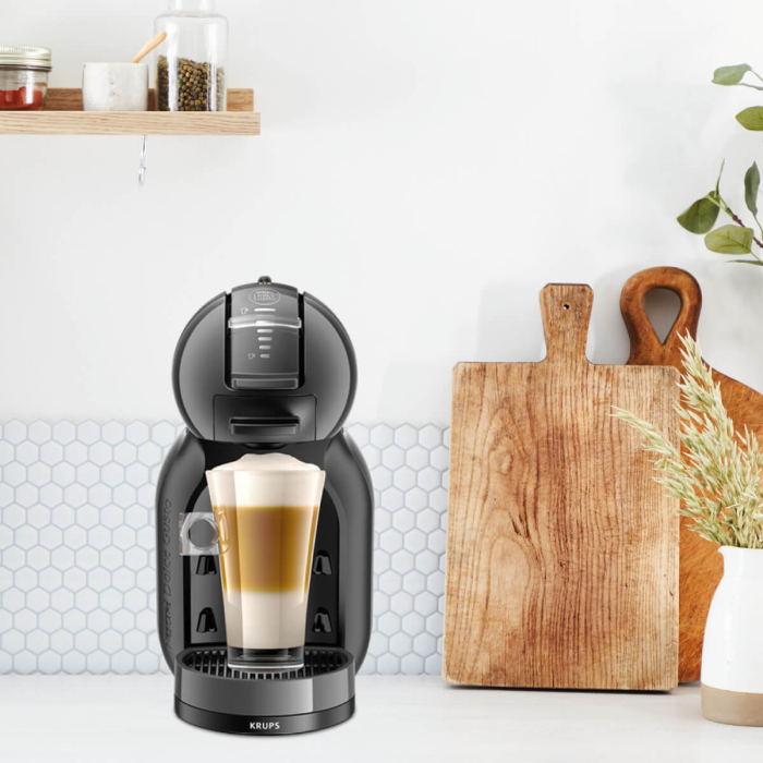 Espressor cu capsule Krups NESCAFÉ® Dolce Gusto® Mini Me KP123810, 1500W, 15 bari presiune, capacitate rezervor 0.8 L, functie Eco, gri [8]