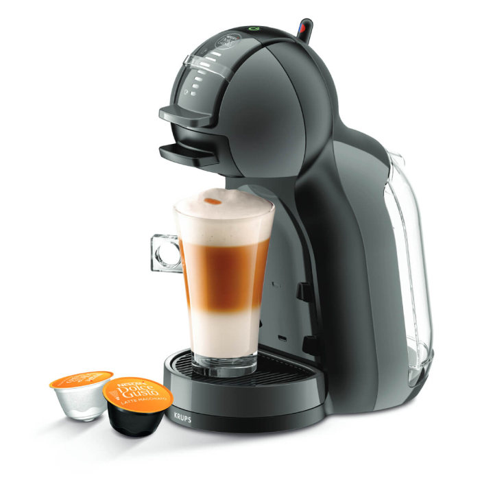 Espressor cu capsule Krups NESCAFÉ® Dolce Gusto® Mini Me KP123810, 1500W, 15 bari presiune, capacitate rezervor 0.8 L, functie Eco, gri [2]