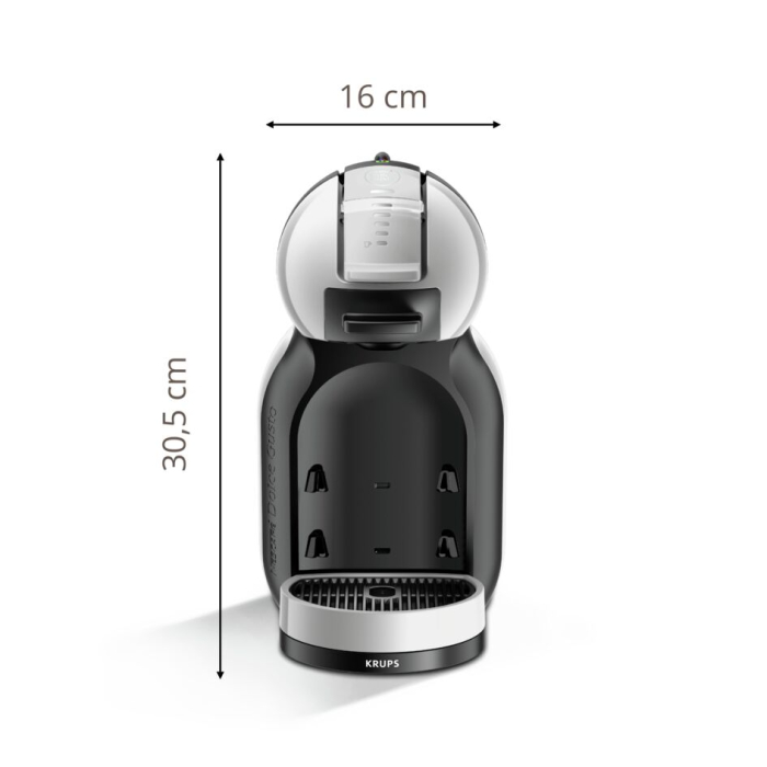 Espressor cu capsule KRUPS NESCAFÉ® Dolce Gusto® Mini Me KP123B10, 15 bari presiune, 1500 W, capacitate rezervor 0.8 L, functie Eco, gri [5]