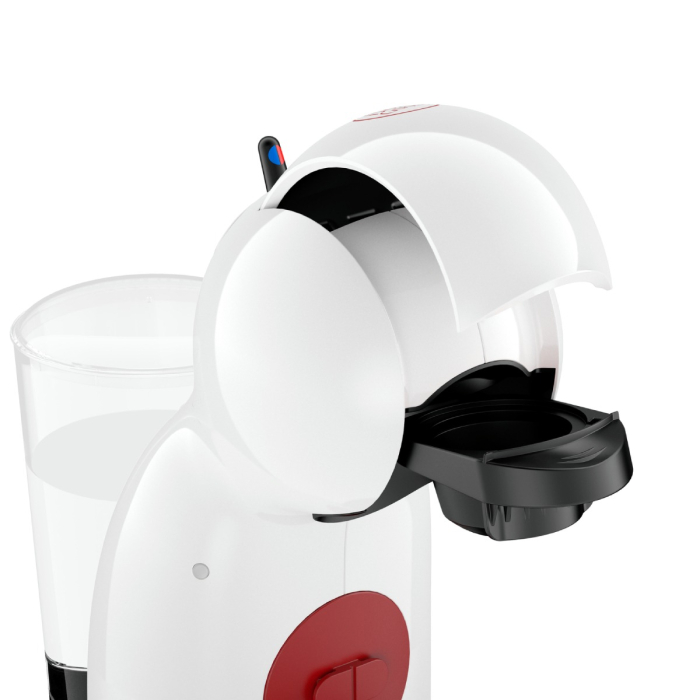 Espressor cu capsule Krups NESCAFÉ® Dolce Gusto® Piccolo XS KP1A0131, 1600W, 15 bari, rezervor apa 0.8L, bauturi reci & calde, alb & rosu [4]