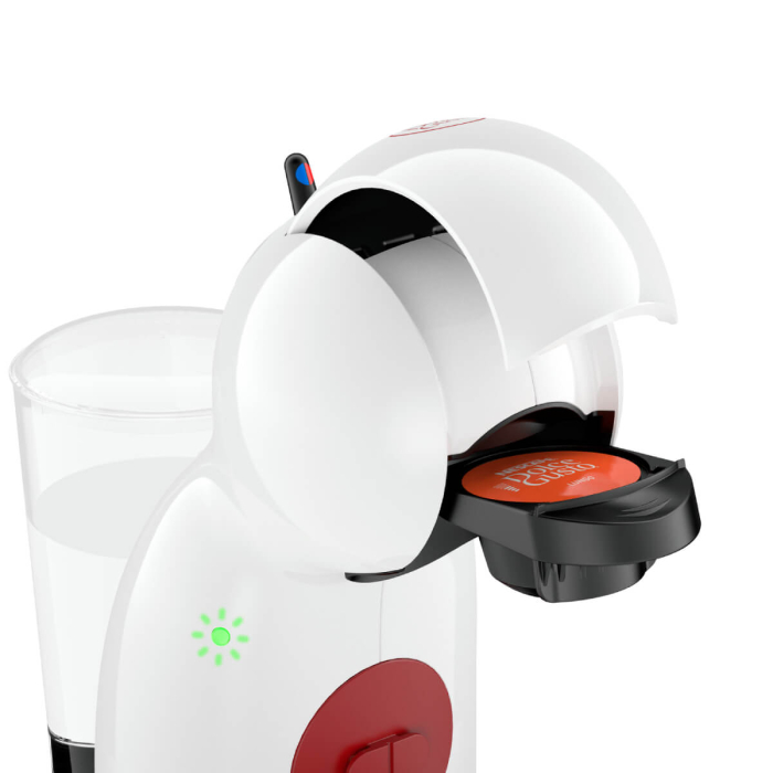 Espressor cu capsule Krups NESCAFÉ® Dolce Gusto® Piccolo XS KP1A3110, 1600W, 15 bari, capacitate rezervor 0.8 L, functie Eco, alb & rosu [5]