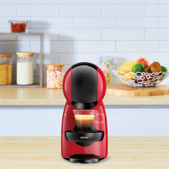 Espressor cu capsule Krups NESCAFÉ® Dolce Gusto® Piccolo XS KP1A3510, 1600W, 15 bari presiune, capacitate rezervor 0.8 L, functie Eco, negru & rosu [8]