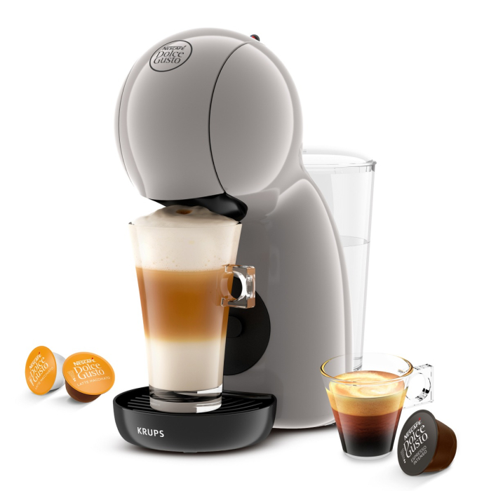 Espressor cu capsule Krups NESCAFÉ® Dolce Gusto® Piccolo XS KP1A3AF0, 1600W, 15 bari, rezervor apa 0.8L, bauturi reci & calde, gri [3]