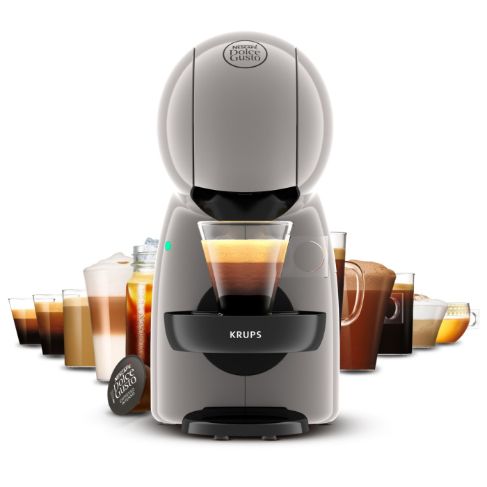 Espressor cu capsule Krups NESCAFÉ® Dolce Gusto® Piccolo XS KP1A3AF0, 1600W, 15 bari, rezervor apa 0.8L, bauturi reci & calde, gri [2]