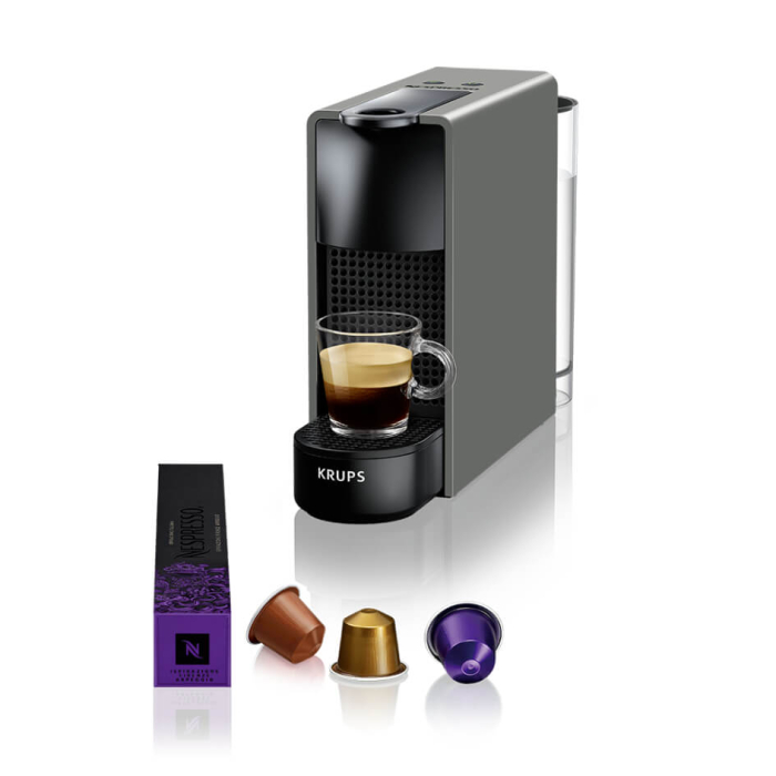 Espressor cu capsule Nespresso Essenza Mini by Krups XN110B10, 1310 W, 0.6 L, 19 bari, gri inchis [3]