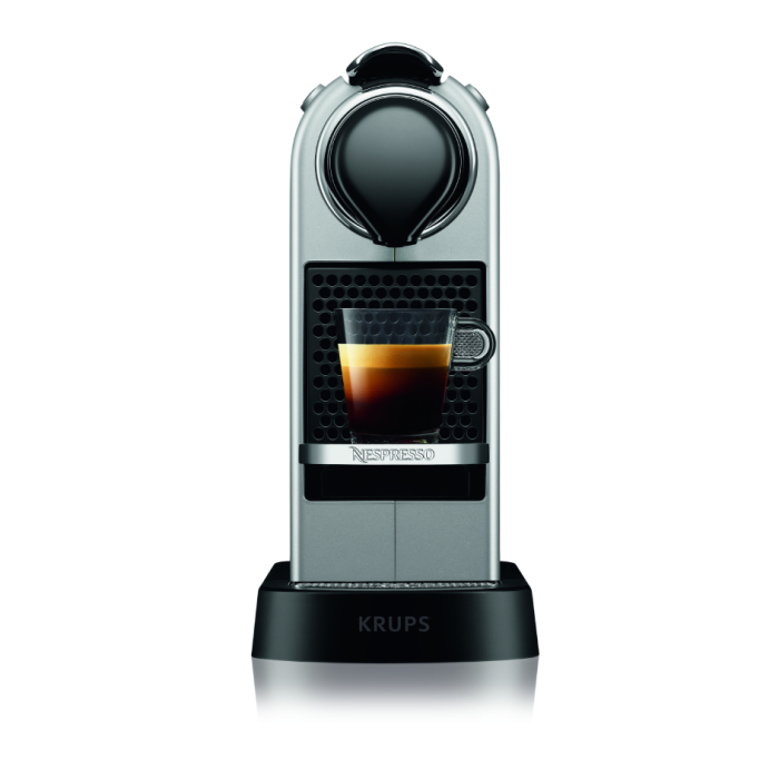 Espressor cu capsule Nespresso Krups CitiZ XN741B10, 1260W, 19 bari, recipient apa detasabil 1l, oprire automata, argintiu [4]