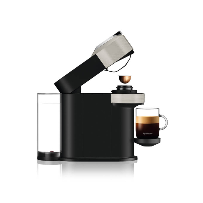 Espressor cu capsule Nespresso Vertuo Next by Krups XN911B10 + Aeroccino, 1500 W, 1.1 L, 12 capsule cadou, gri deschis & negru [5]