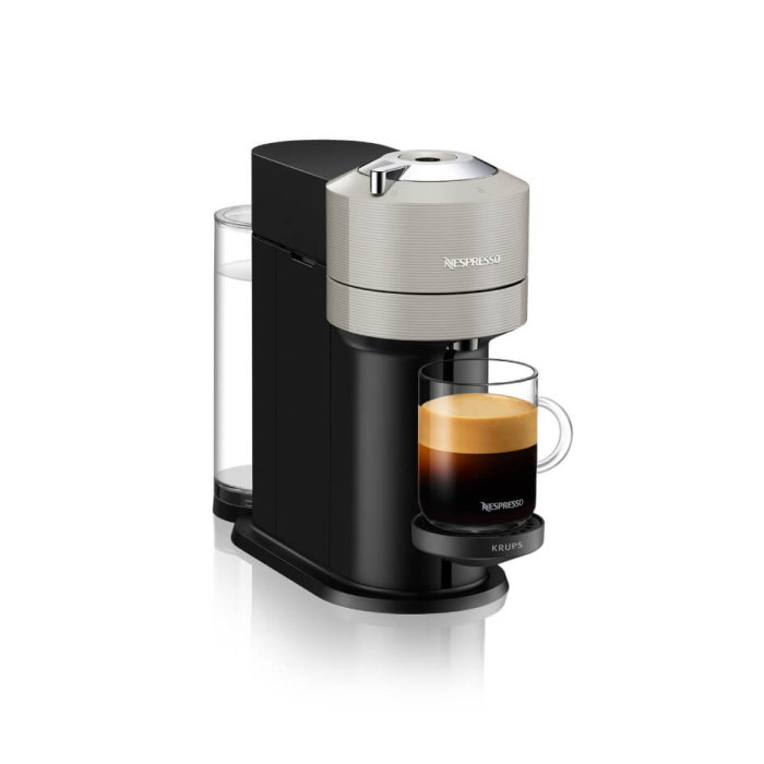 Espressor cu capsule Nespresso Vertuo Next by Krups XN911B10 + Aeroccino, 1500 W, 1.1 L, 12 capsule cadou, gri deschis & negru [7]
