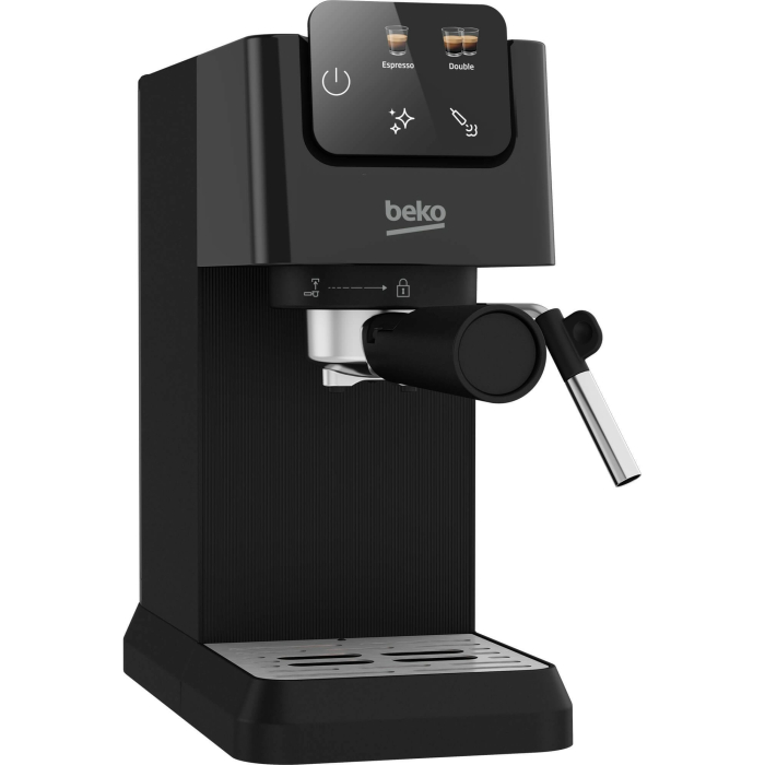 Espressor manual Beko CaffeExperto CEP5302B, 1628 W, Presiune 15 bar, Capacitate 1.1 l, Cafea macinata, Spumare lapte, Negru [5]