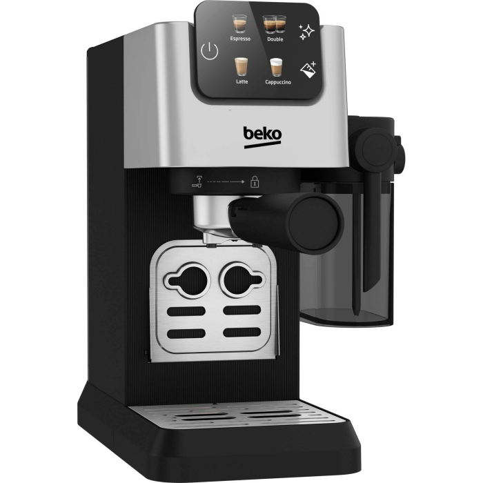 Espressor Manual BEKO CEP5304X, 1.1l, 1628W, 15 Bar, Recipient lapte detasabil, Spumare lapte, Negru-Argintiu [7]