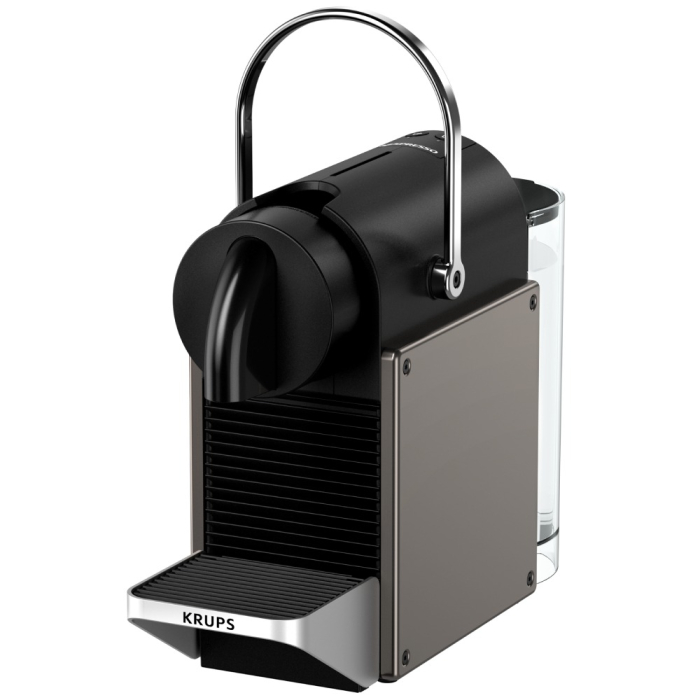 Espressor Nespresso Krups Pixie Titan XN306T10, 1260W, 19 bari, 0.7L, functie oprire automata, negru & gri [5]