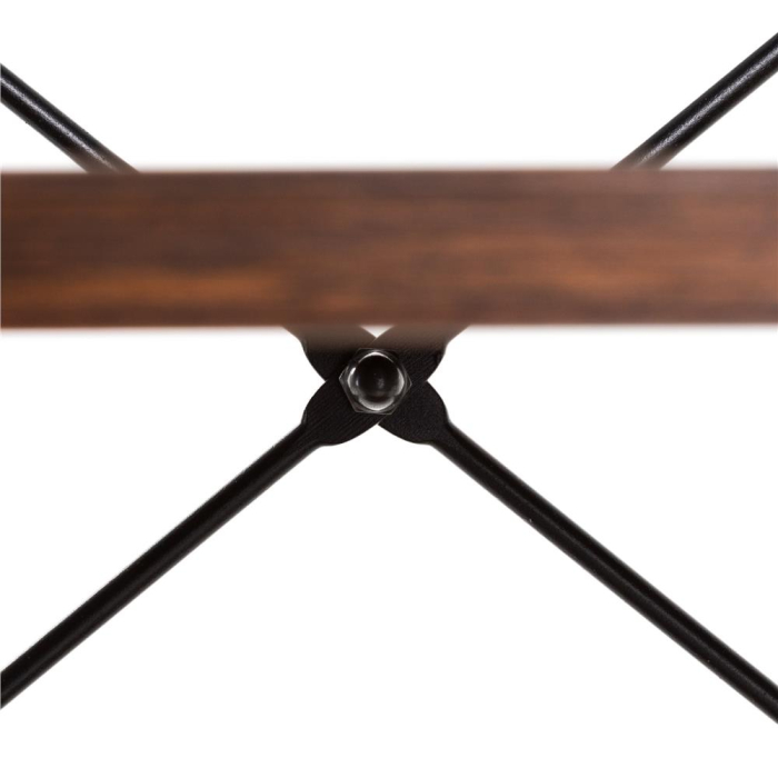 Etajera cu 4 rafturi, metal si MDF, stil industrial, 56x34x138 cm, maro inchis si negru [14]