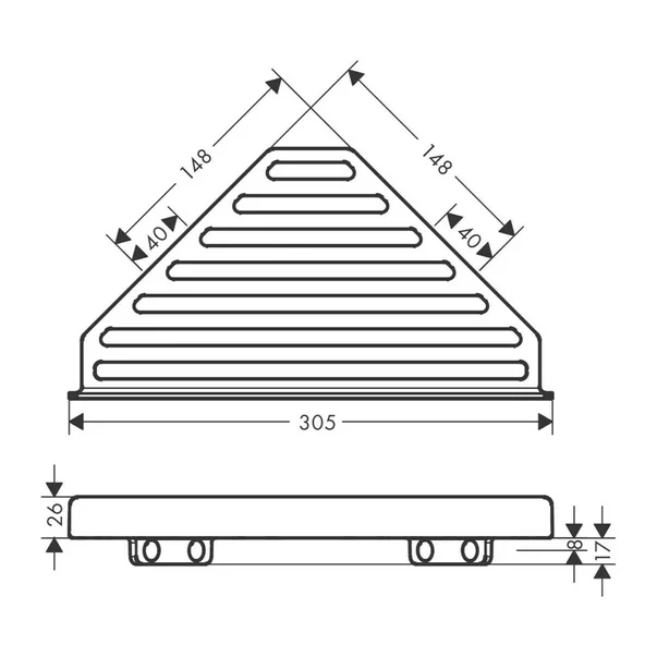 Etajera dus de colt Hansgrohe AddStoris auriu lucios [3]