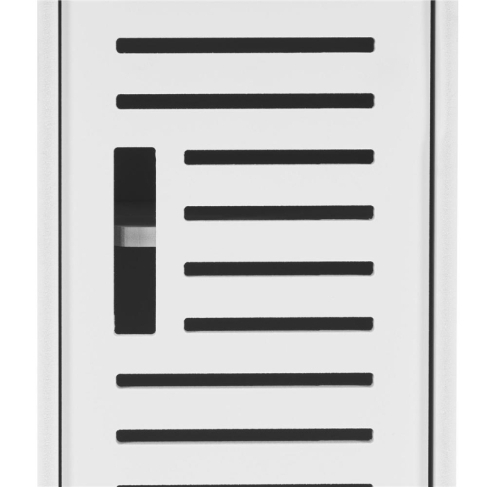 Etajera ingusta pentru baie, 3 rafturi si sertar suport hartie igienica, 80x17x16 cm, alb [19]