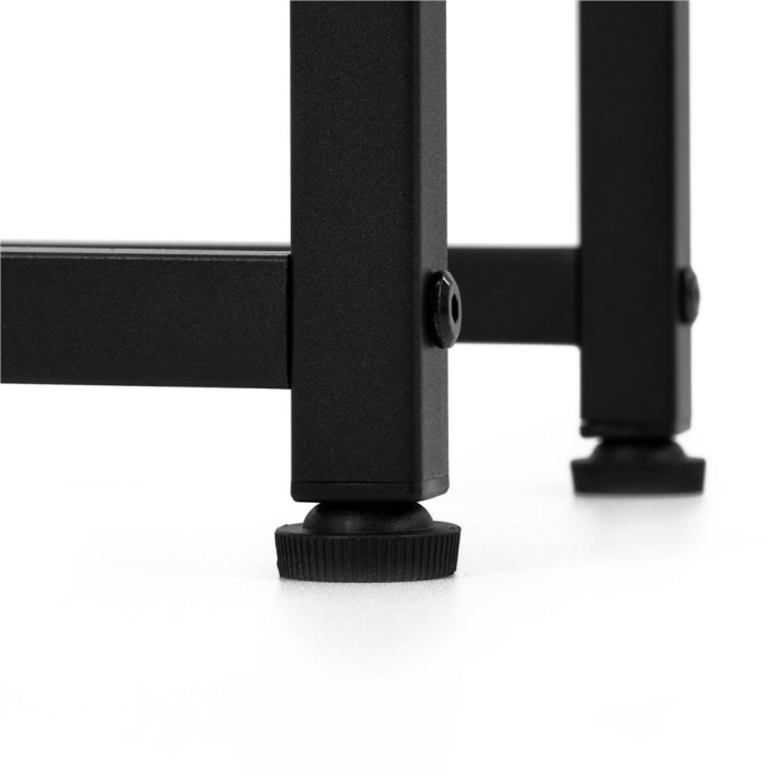 Etajera metalica cu 4 niveluri, structura solida, stil industrial, 22x22x115 cm, negru [17]