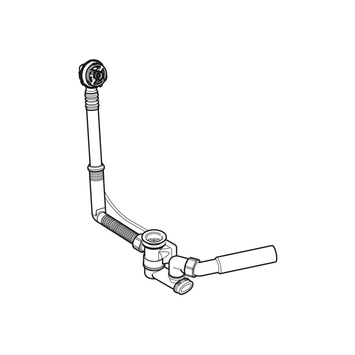 Evacuare cada Geberit, ventil preaplin, 48 l/min, ABS, 150.501.00.6 [4]