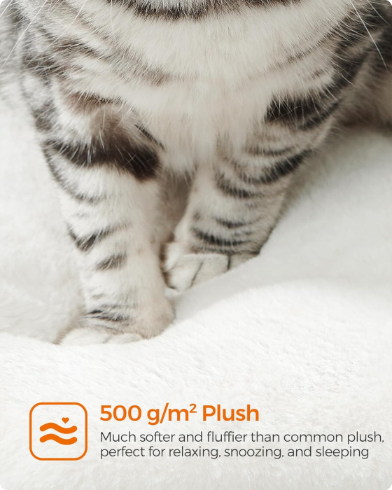 FEANDREA Ansamblu de joaca pisici, tip copac, din lemn, 66x40x86 cm, gri [5]